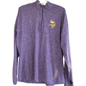 Nike MN Vikings Quarter Zip Heather Purple Size XXL Womens NFL Football